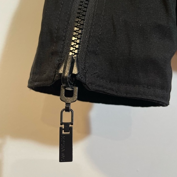 MYCRA PAC ONE Black Reversible Quilted Moto double Diagonal Zip Size 6-8 USA - Picture 14 of 15